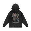 Snow Washed Loose Cotton Hoodie