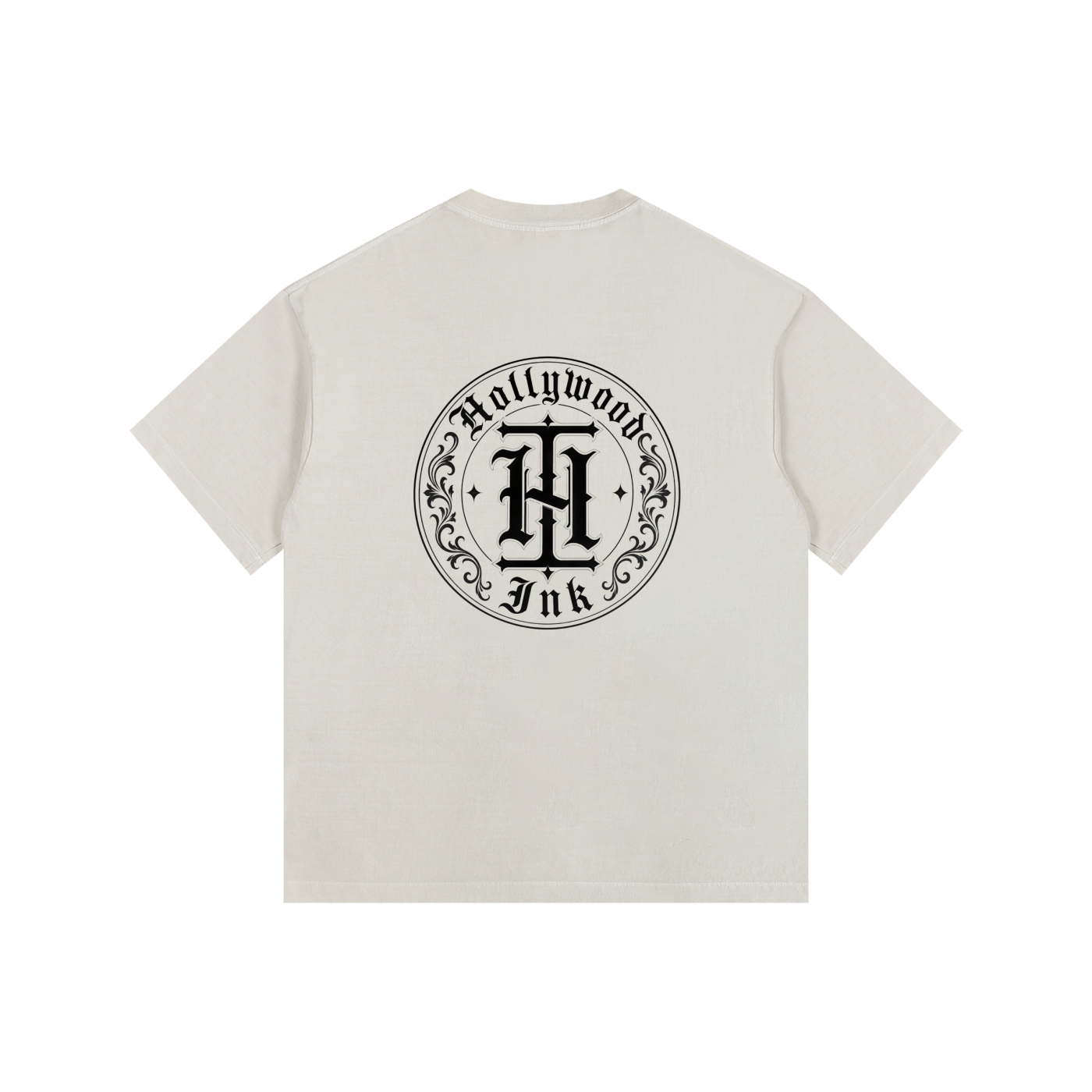 Hollywood Ink - Vintage Washed Oversized Cotton T-Shirt