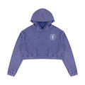 Hoolywood Ink - Women’s Mineral Washed Crop Hoodie